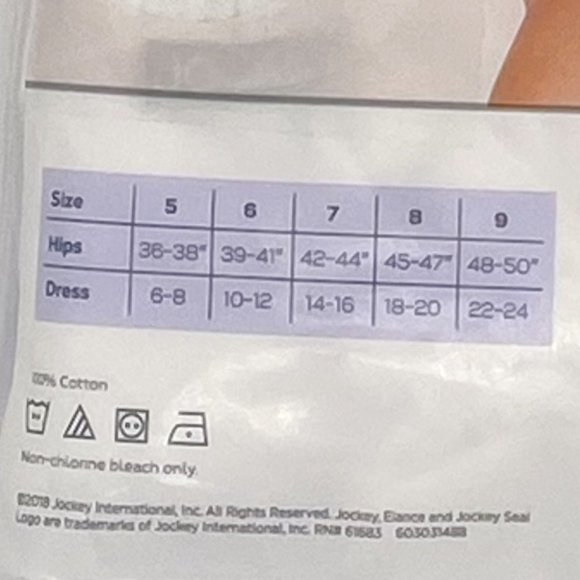 Jockey Elance Hipster Panties Women 3 Pack Cotton Comfort Underwears White 5/S - Picture 5 of 5